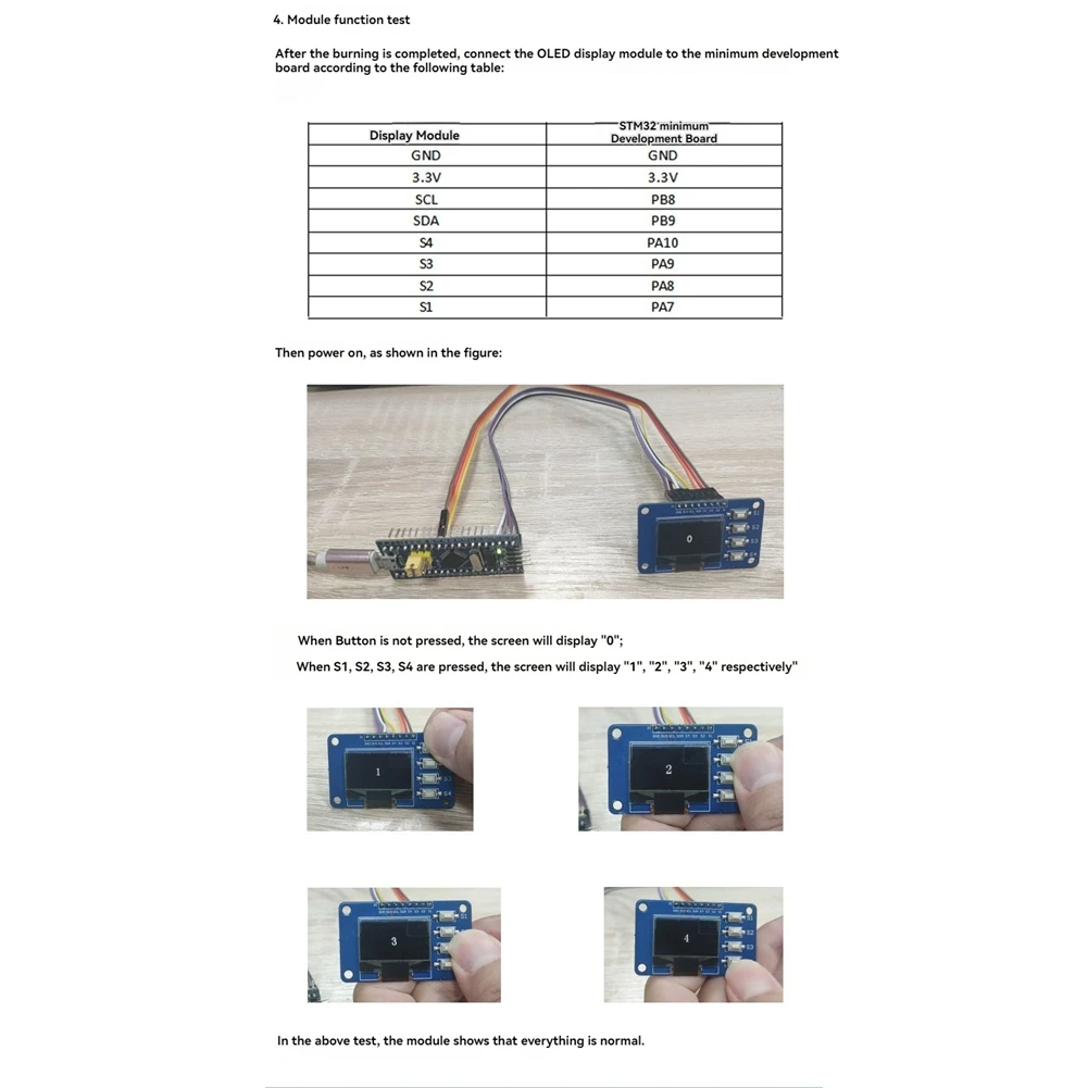 【Shop Now】0.96 Inch OLED Display Module 12864 Screen Module With Matrix & 4 Key Keyboards IIC
