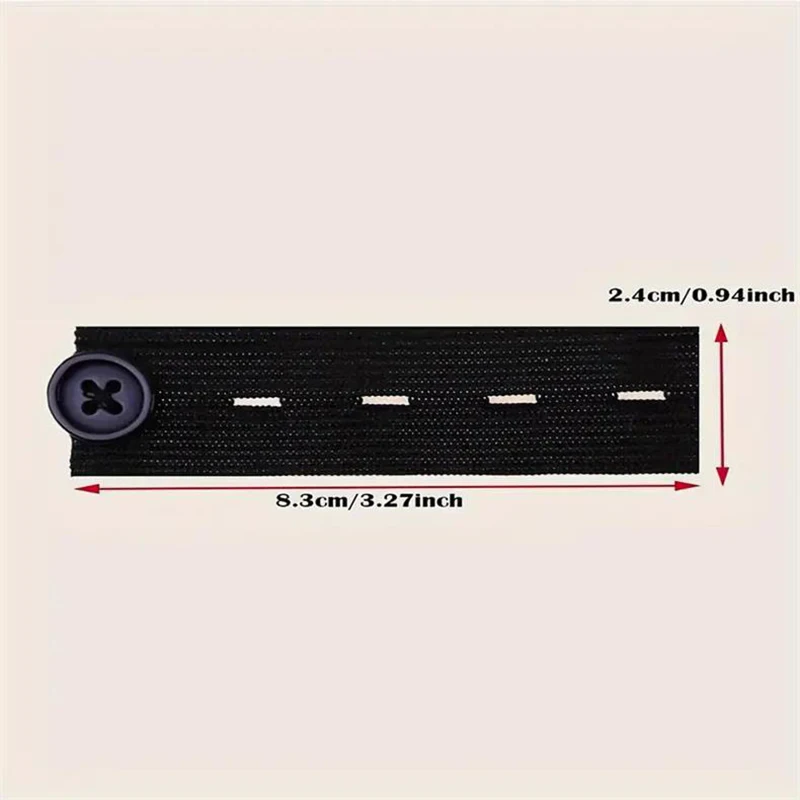 5pcs Pant Extender Belt Unisex Waist Band Tight Trousers Jeans Skirts Maternity Button Hooks Garment DIY Sewing Supplies
