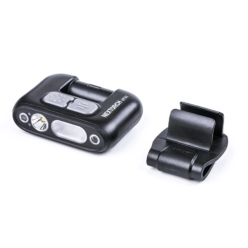 Nextorch UT31 Clip Light for Safety/Warning, White/Blue/Red 3 Light-sources, Type-C Rechargeable,Spot & Flood Dual Angles