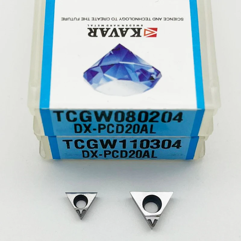 

TCGW080202 TCGW080404 TCGW080408 TCGW110204 TCGW110208 PCD30AL PCD Diamond Insert TCGW Chip Breaking Tool CNC Carbide PCD Insert