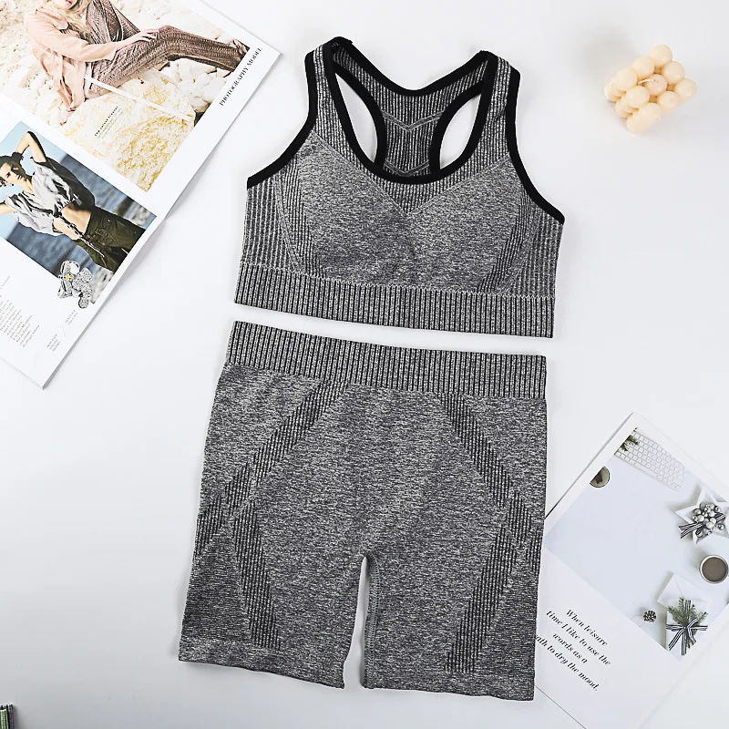 Women\'s Bra Set Sports Bra Sets Yoga Underwear Sets No Steel Ring Comfort Underwear Set Sportswear Seamless Women Lingerie