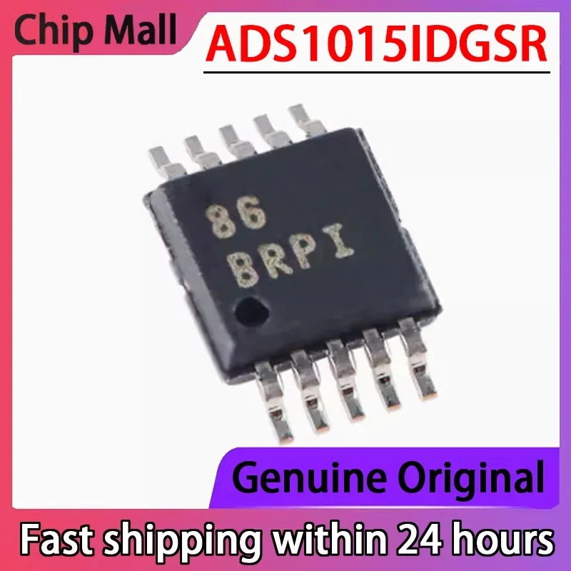 

2PCS ADS1015IDGSR Silk Screen Printed BRPI VSSOP-10 16 Bit Analog-to-digital Converter Chip Brand New in Stock