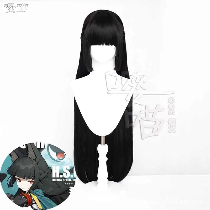 

Hoshimi Miyabi Косплей Парик Игра Zenless Zone Zero 95 СМ Черные термостойкие синтетические волосы Аниме Косплей Парики Хэллоуин Вечеринка