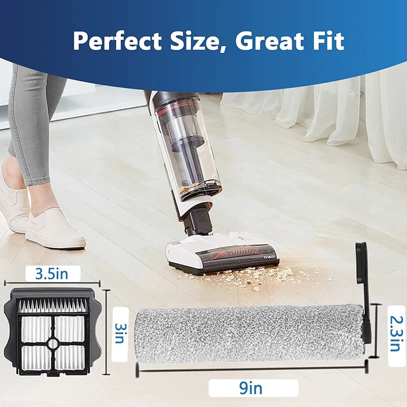 Peças de reposição para aspirador molhado e seco, escova do rolo principal, filtro HEPA, acessórios sem fio, Tineco Floor One, S5