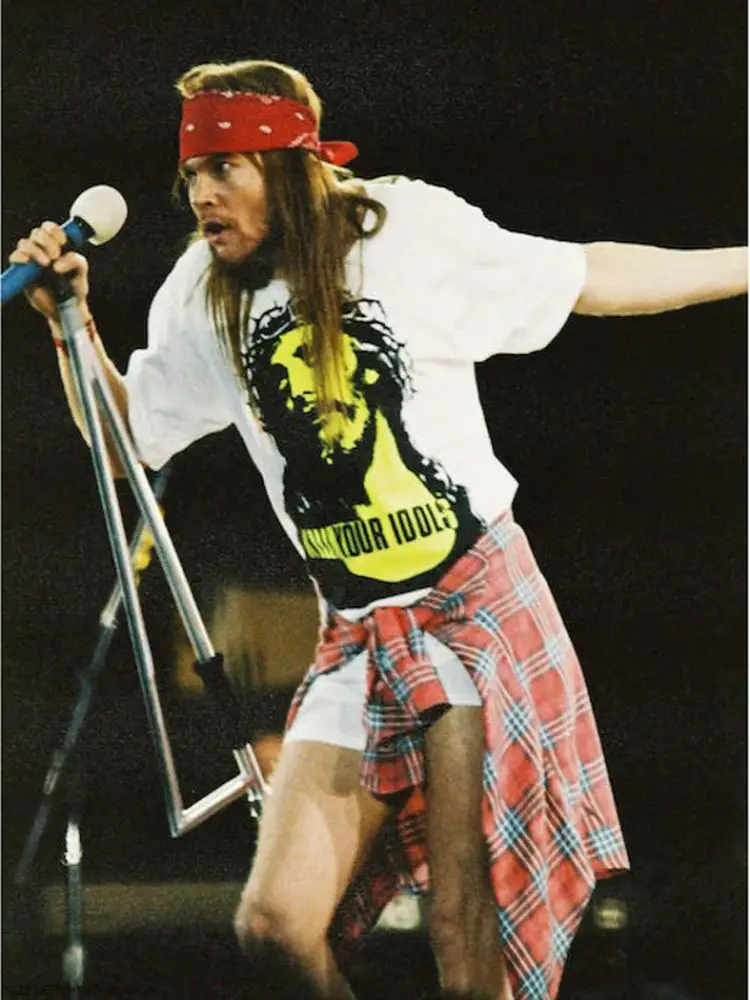 

Guns N 'Roses: The same style American trendy music T-shirt short-sleeved as the lead singer of Guns N 'Roses