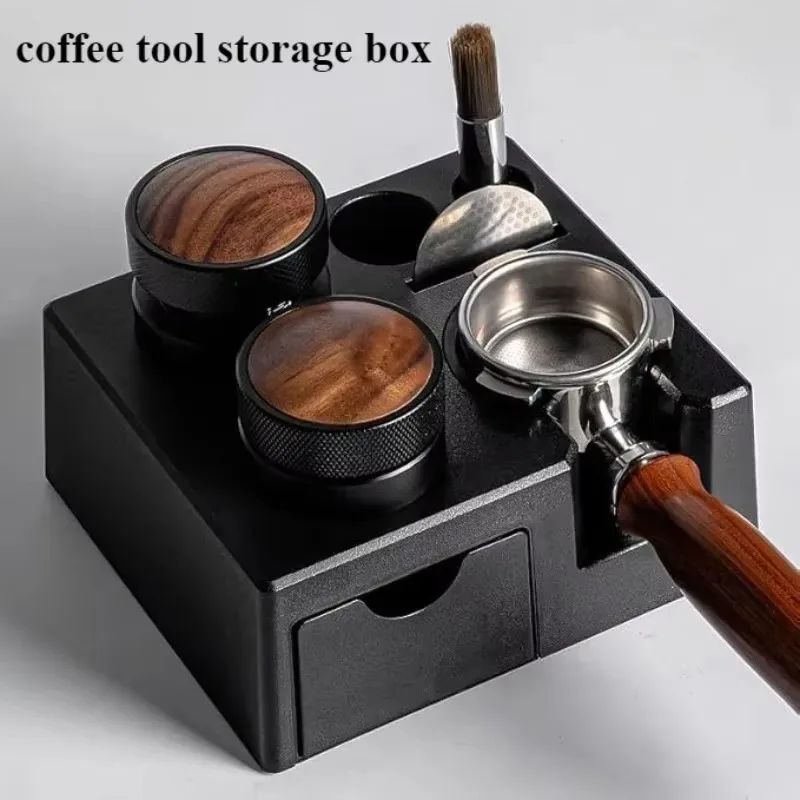 

Espresso Tamper Holder Station ABS Material Multifunctional Coffee Storage Box for 51-58mm Handles Coffee Accessories Cafe Use