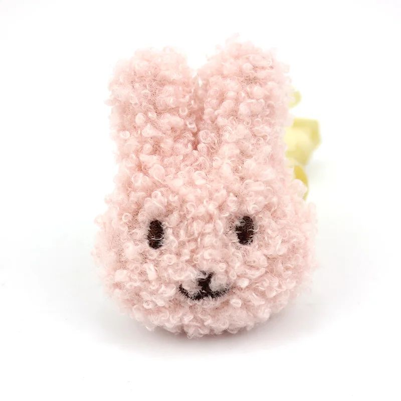 12 pz 5*7cm cartone animato peluche coniglio imbottito Appliques copricapo fai da te tornante artigianato Decor cappello borsa abbigliamento patch