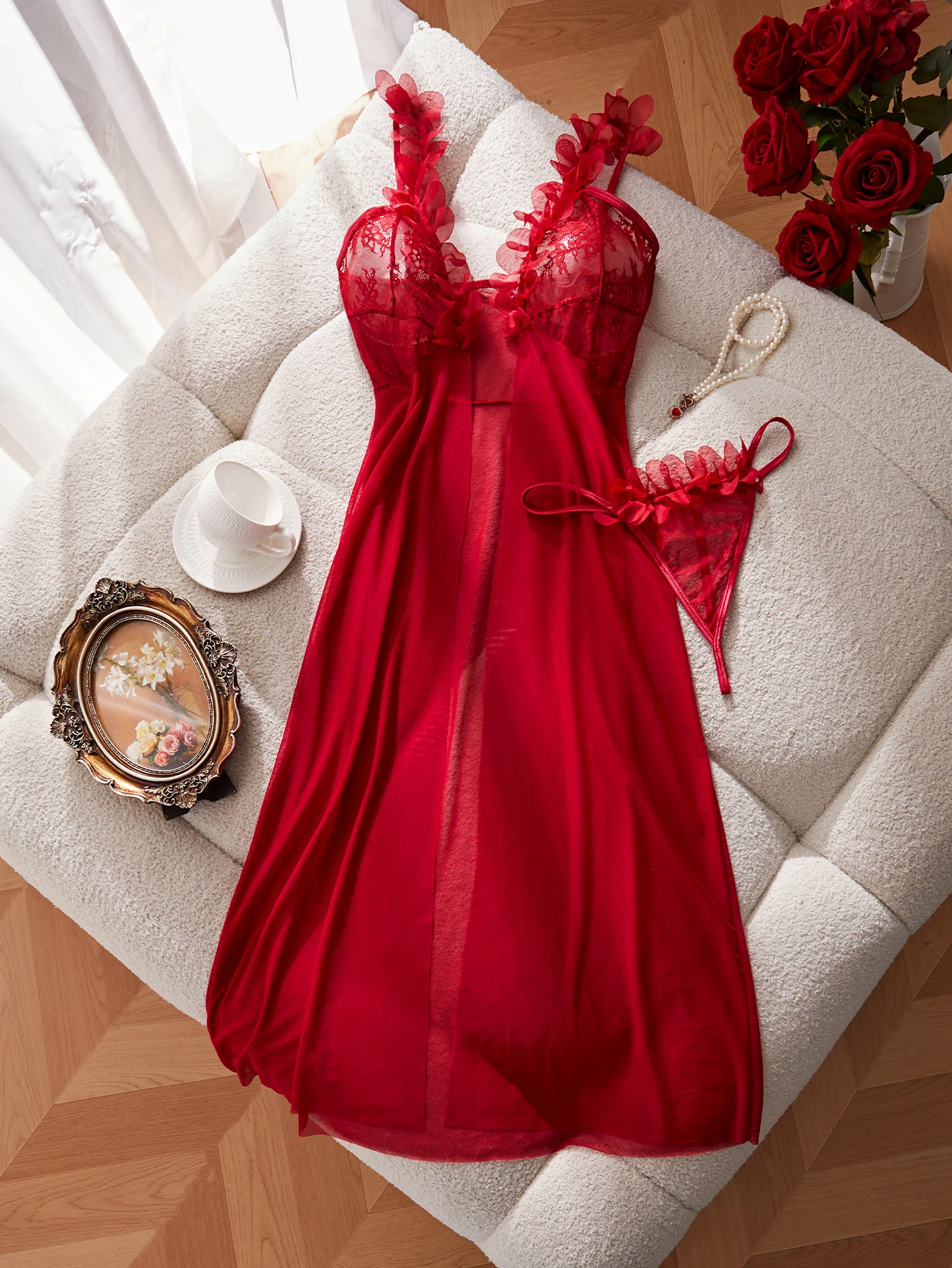 Petal Askılı Derin V Yaka Seks - Baby Clothing For Sleep incelemesi ve fiyatı