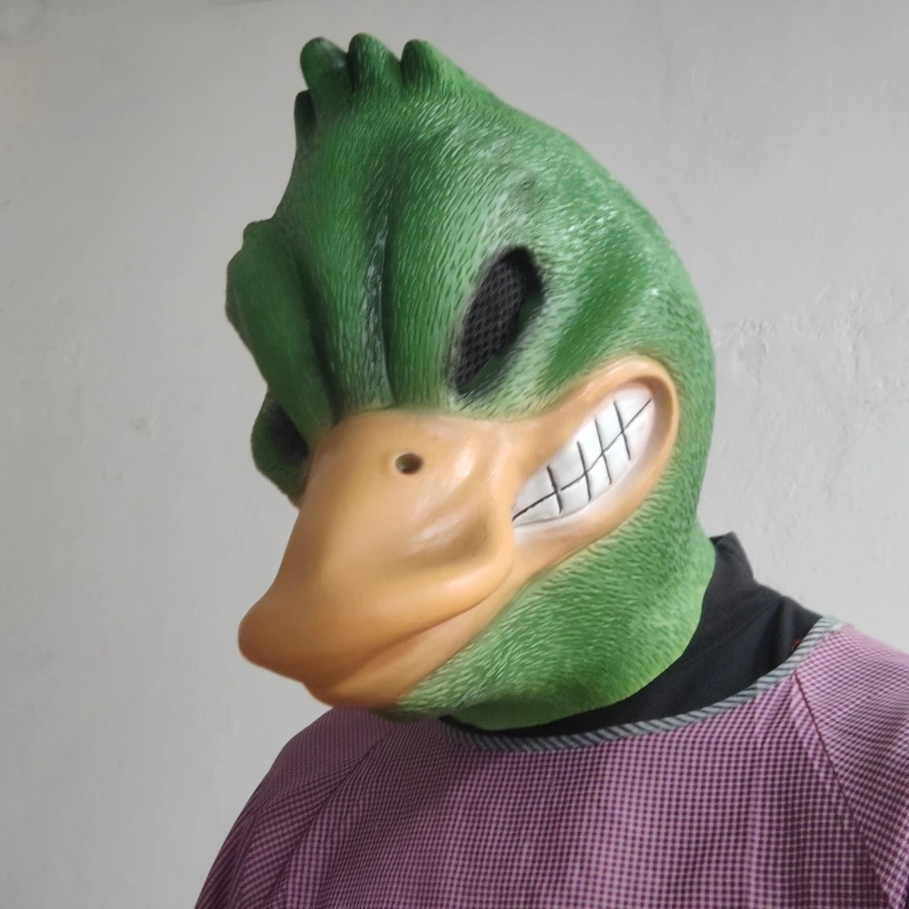 

Латексная маска Angry Donald Duck на Хэллоуин, забавные мультяшные животные, для выпускного вечера, Porror, жуткая голова, вечерние маски животного, забавная утка, реквизит для косплея