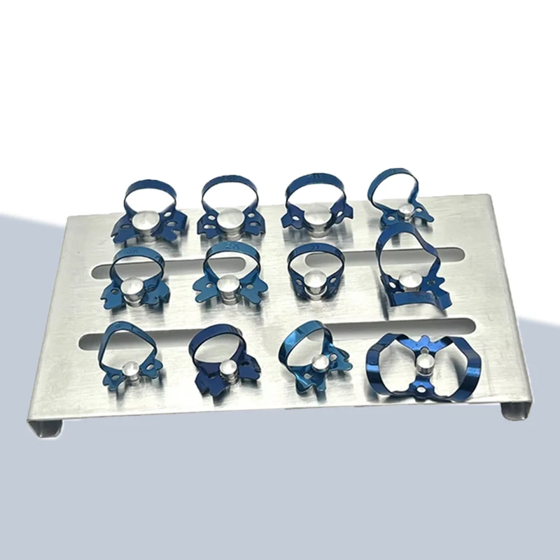 

12 шт., стоматологические резиновые зажимы для плотины, эндодонтические восстановительные зажимы из нержавеющей стали, стоматологические материалы, ортодонтические инструменты