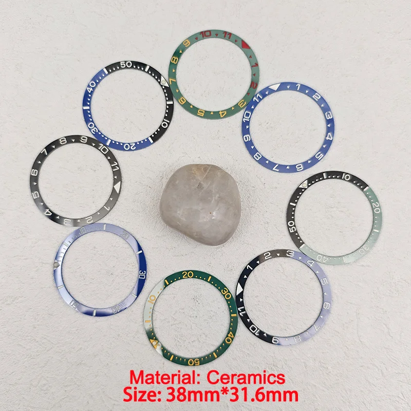 NH35 NH36 Cassa 38mm * 31.6mm Ceramica SKX007 Orologio Lunetta Inserto Anello Bilancia per SKX007 SKX009 SRPD Parti di Orologio Modificate