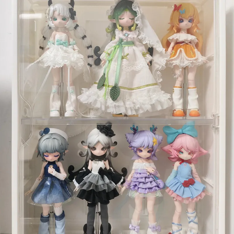 

Genuine Mushroom Tribe 1/12 Bjd Blind Box Articulated Doll Action Figure Cute Desktop Ornament Trendy Toys Girl Mystery Box Gift