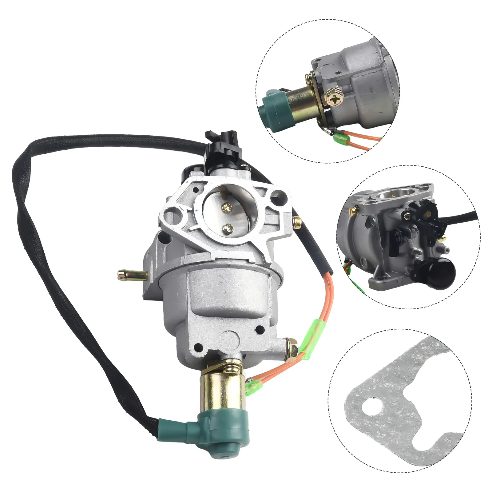 Carburetor with 12V Solenoid Valve for GX390/GX420 Engines Optimized Design for Improved Fuel Efficiency and Performance