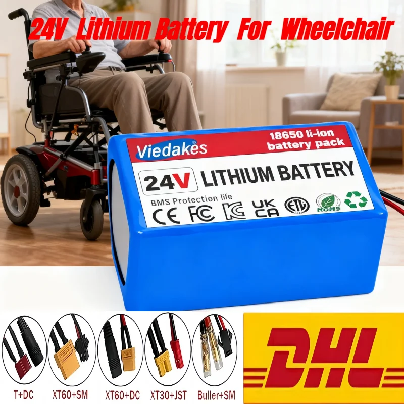 

24V 7S3P Battery Pack for Cordless Handheld Vacuum Cleaner wheelchair Rechargeable 24v lithium battery