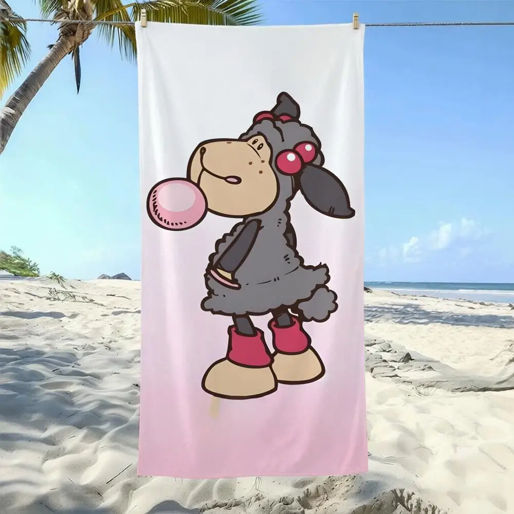 Toalla de felpa N-Nicis, toalla absorbente de secado rápido de fibra ultrafina, toalla de playa para vacaciones y natación