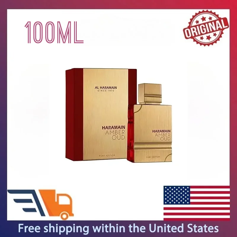 Perfume de marca de alta calidad de 60ML, extracto de Oud Rouge, fragancia de azafrán árabe y ámbar de lujo, Perfume de nicho de larga duración