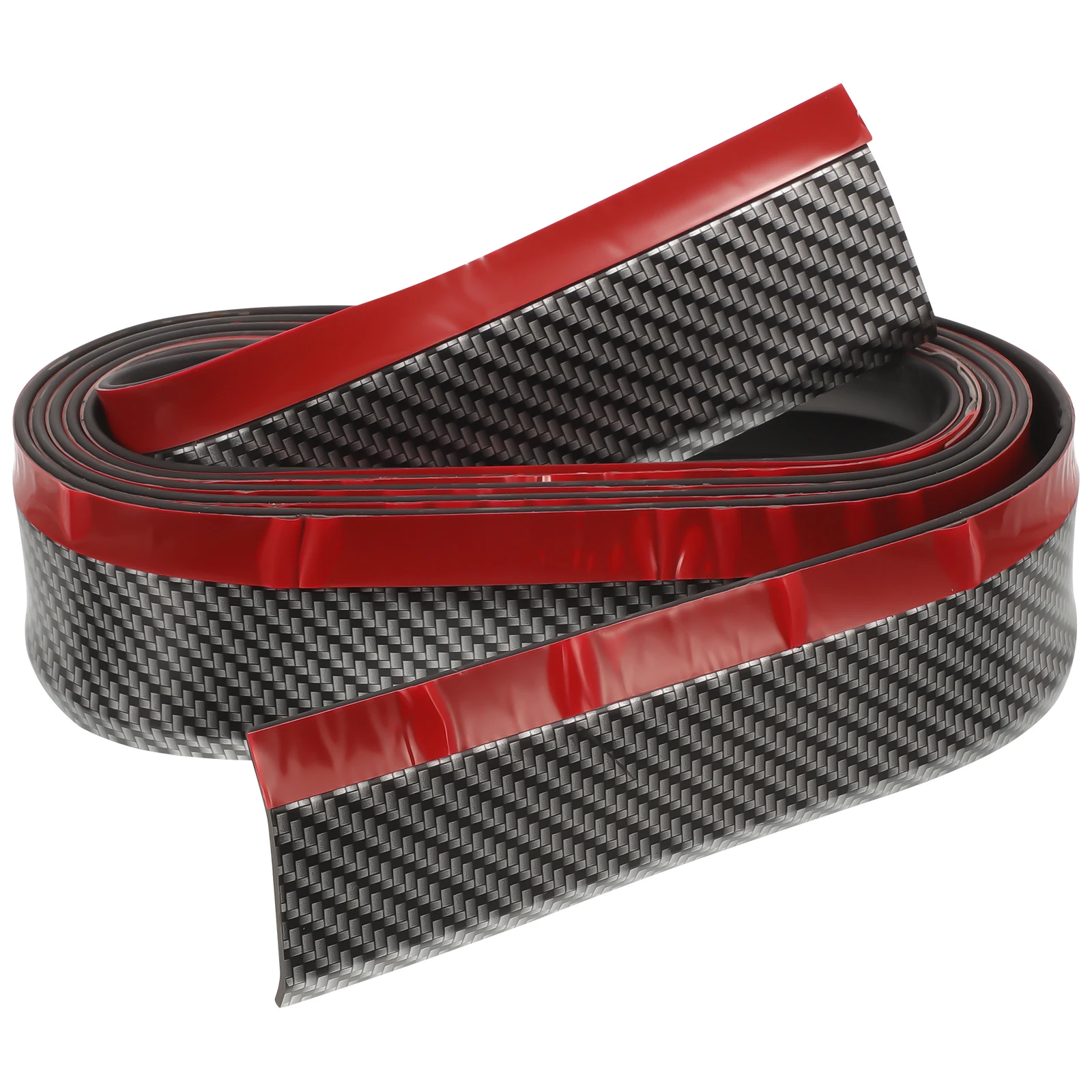 

Black Anti-collision Strip Universal Car Bumper Protector Carbon Fiber Door Sill Edge Guard Scratch Resistant