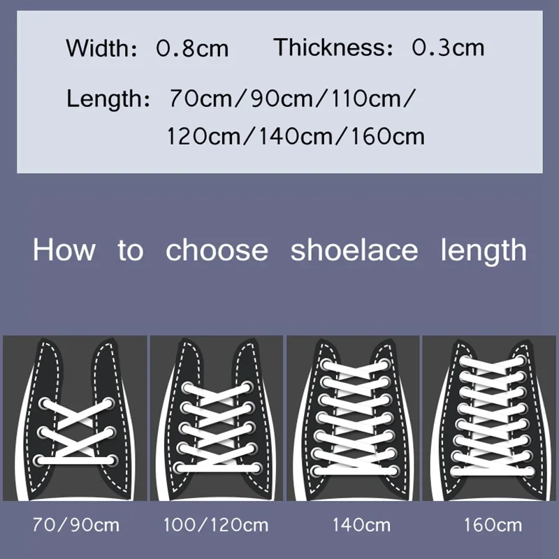 Flat Double Layer Shoelaces Classic Black White AF1 Shoe Laces Solid Sports Shoelace Casual Unisex Shoe Strings Shoe Accessories view 6