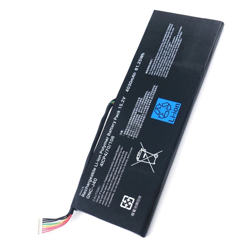 SHUOZB GNC-J40 Laptop Battery For GIGABYTE P34W P34K P34F P34G V2 V3 V5 V7 Series 961TA013F 15.2V 61.25WH 4030mAh Free tools