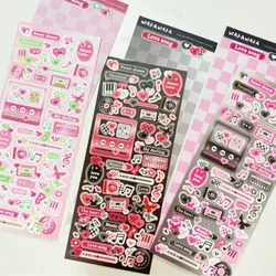 SCRAPBOOK Music Decorative STICKER Korean DIY Phone Luggage Motorcycle Laptop Flakes Idol Card Deco Sticker