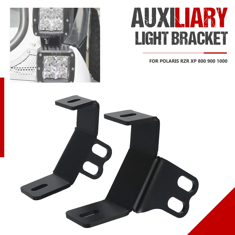 

For Polaris RZR 800 900 1000 2008-2021-2022-2023 Side Cage A-Pillar DUAL Fog Light Pod Mount Bracket RZR XP 1000 RZR 800 /900