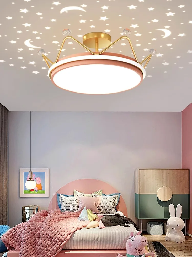 

Girl's room lamp is modern, simple, creative, starry sky, romantic, LED care, net red, ins, wind, children's room, ceiling lamps