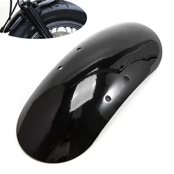 Motorcycle Front Custom Short Fender Mudguard Protector Cover Offroad Gloss Black For Harley Sportster XL 48 Forty Eight 2010-20