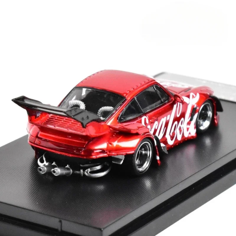 SW 1/64 Porsche 911 RWB 993 Vehículo de motor de juguete de aleación Modelo de metal fundido a presión