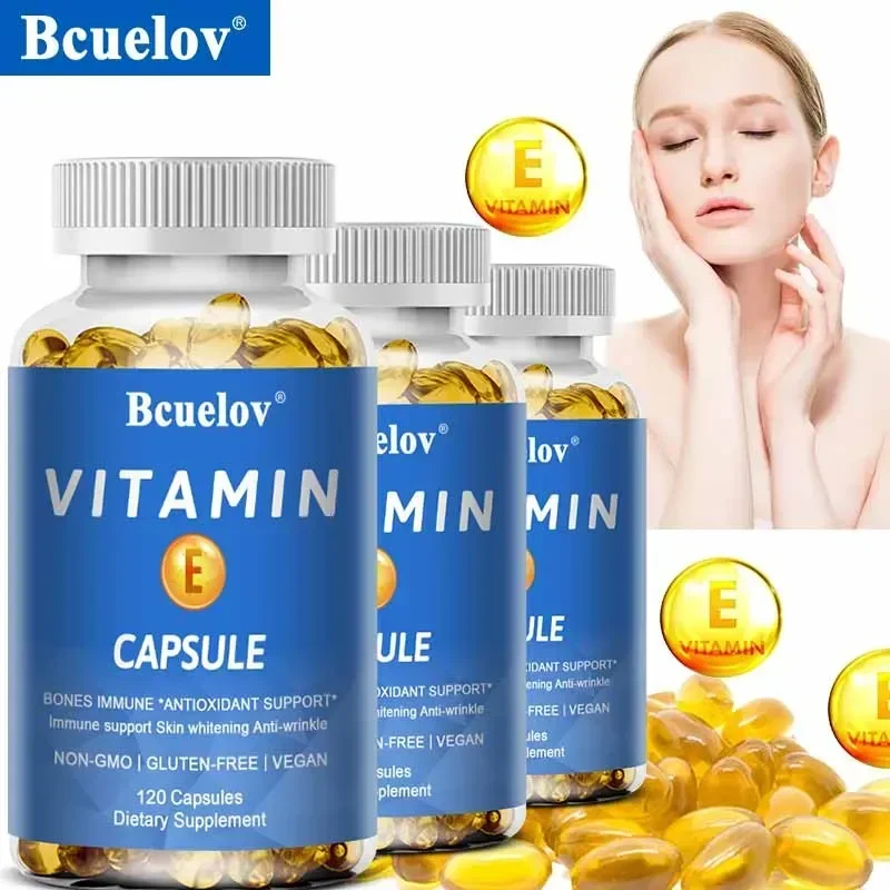 

Helps Protect Cells From Oxidative Stress, Non-GMO and Gluten-free Supplement|Vitamin E Capsules|120/60/30 Softgels