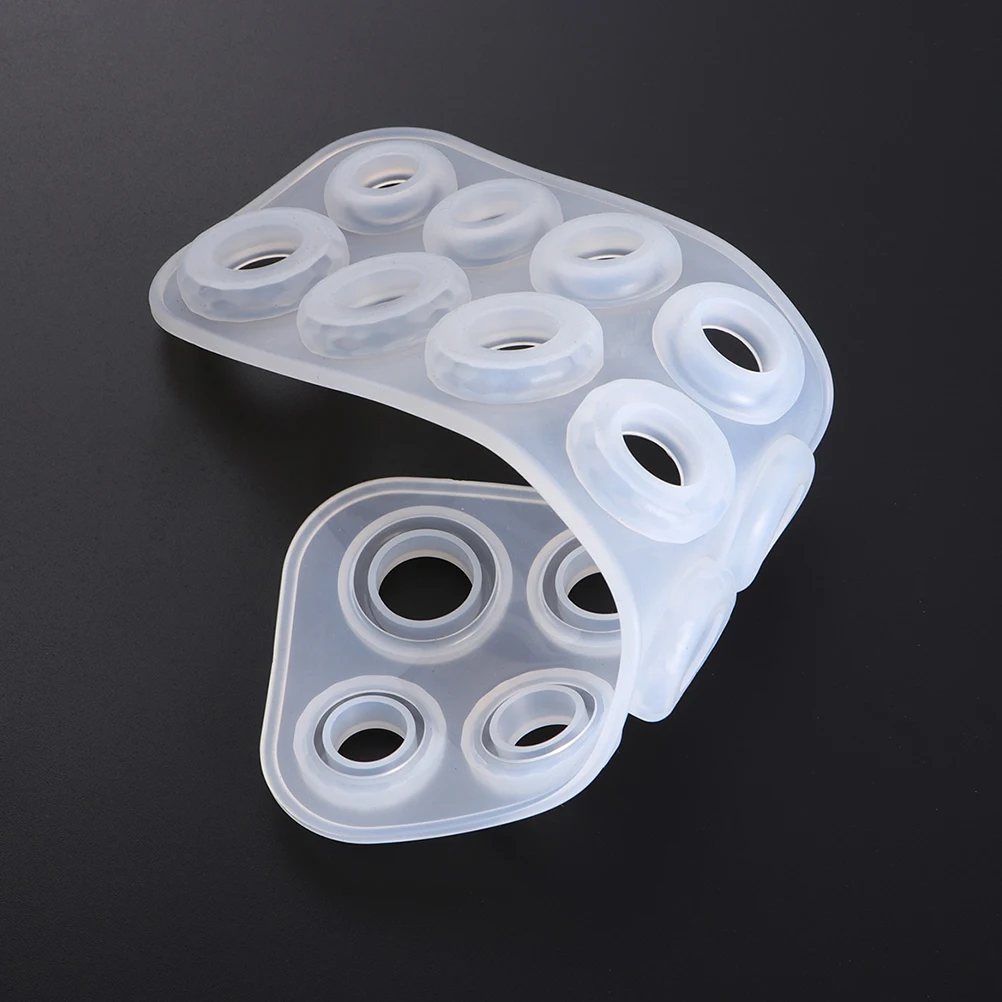 

2pcs Ring Silicone Mold Handmade Jewelry Making Supplies Epoxy Mold Rectangle Easy Clean Silica Gel Durable Non-Stick Demolding