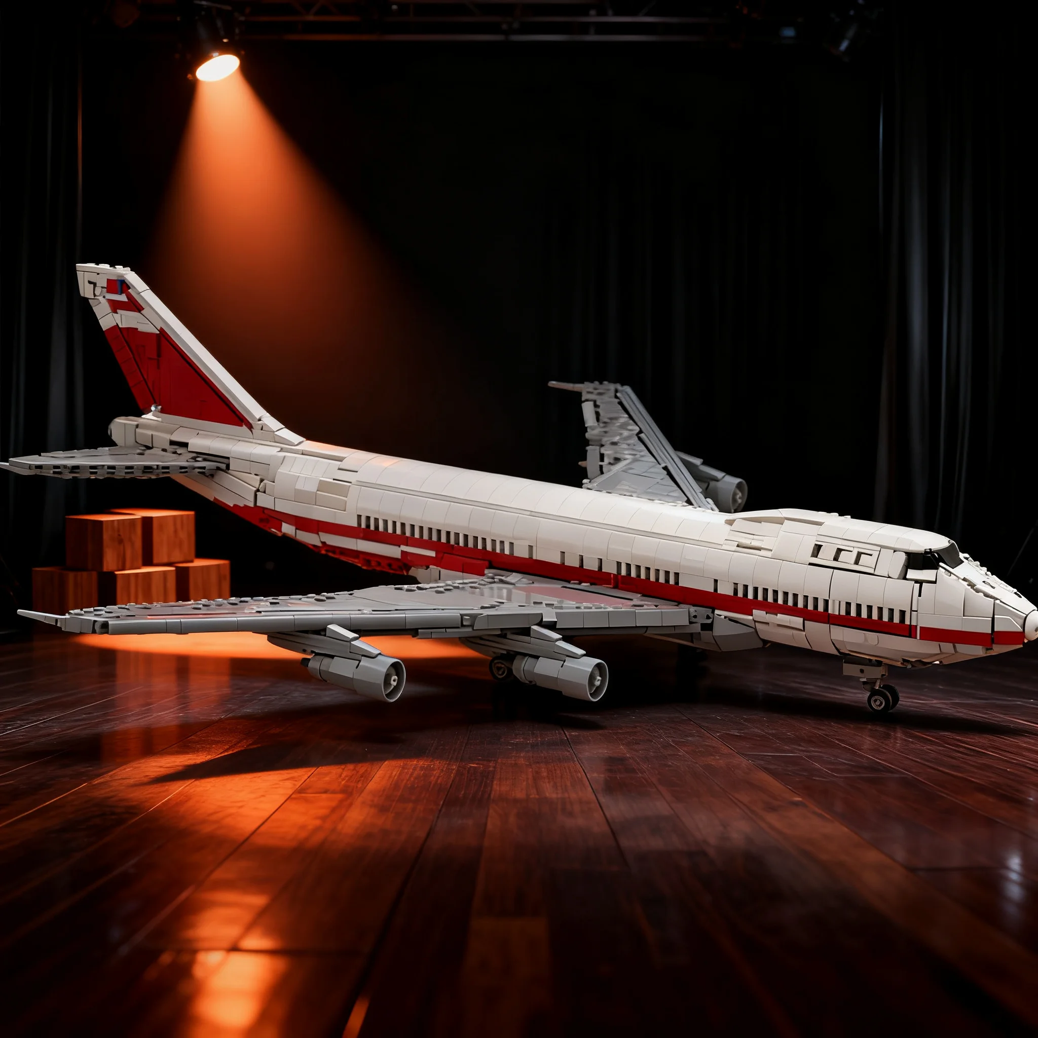 2742pcs MOC Icons TWA Boeings 747-100 Model Building Blocks Christmas Gift Idea Education Brick Birthday Creative Assemble Craft