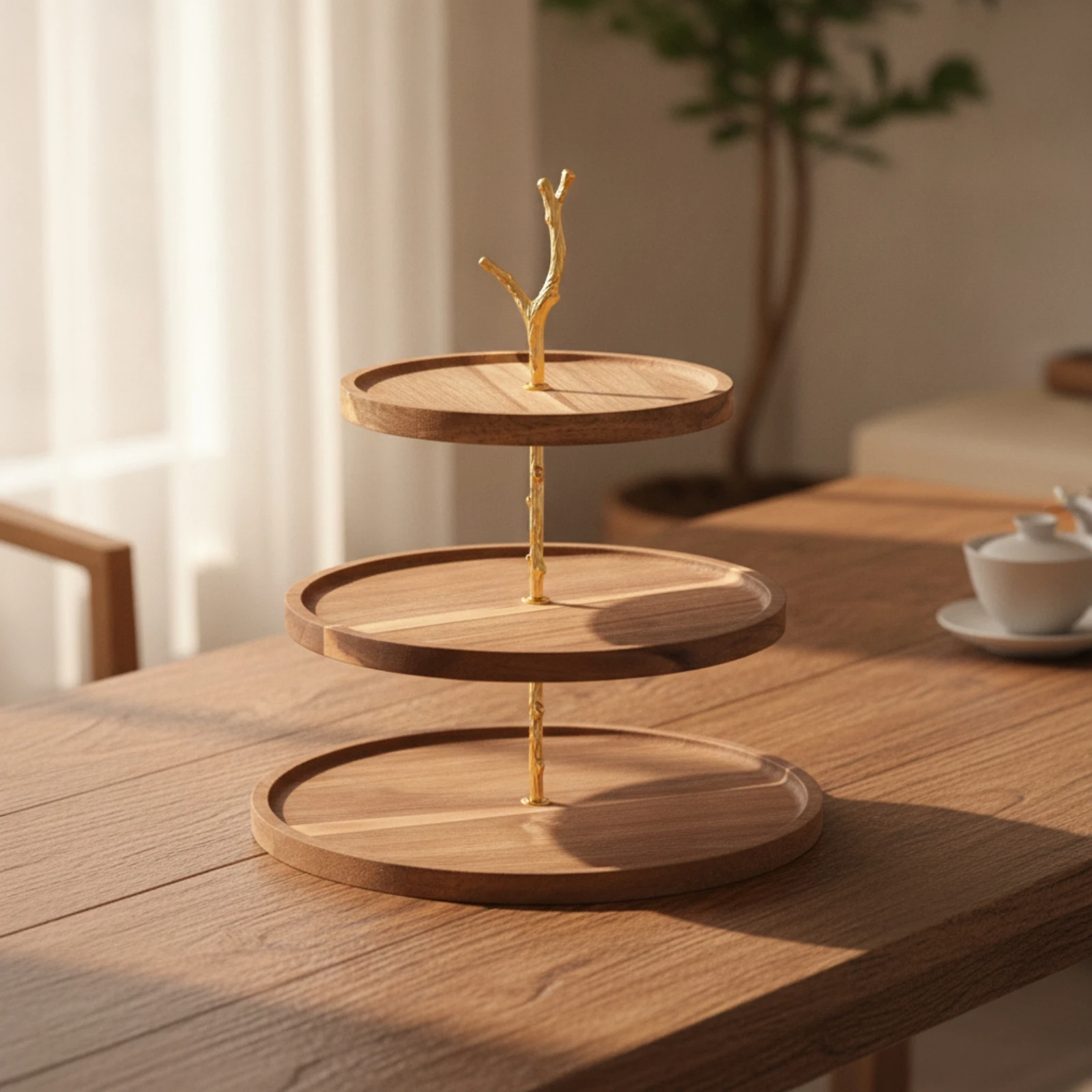 Metal Destekli Ahşap Teşhir St - Wooden Serving Tray incelemesi ve fiyatı