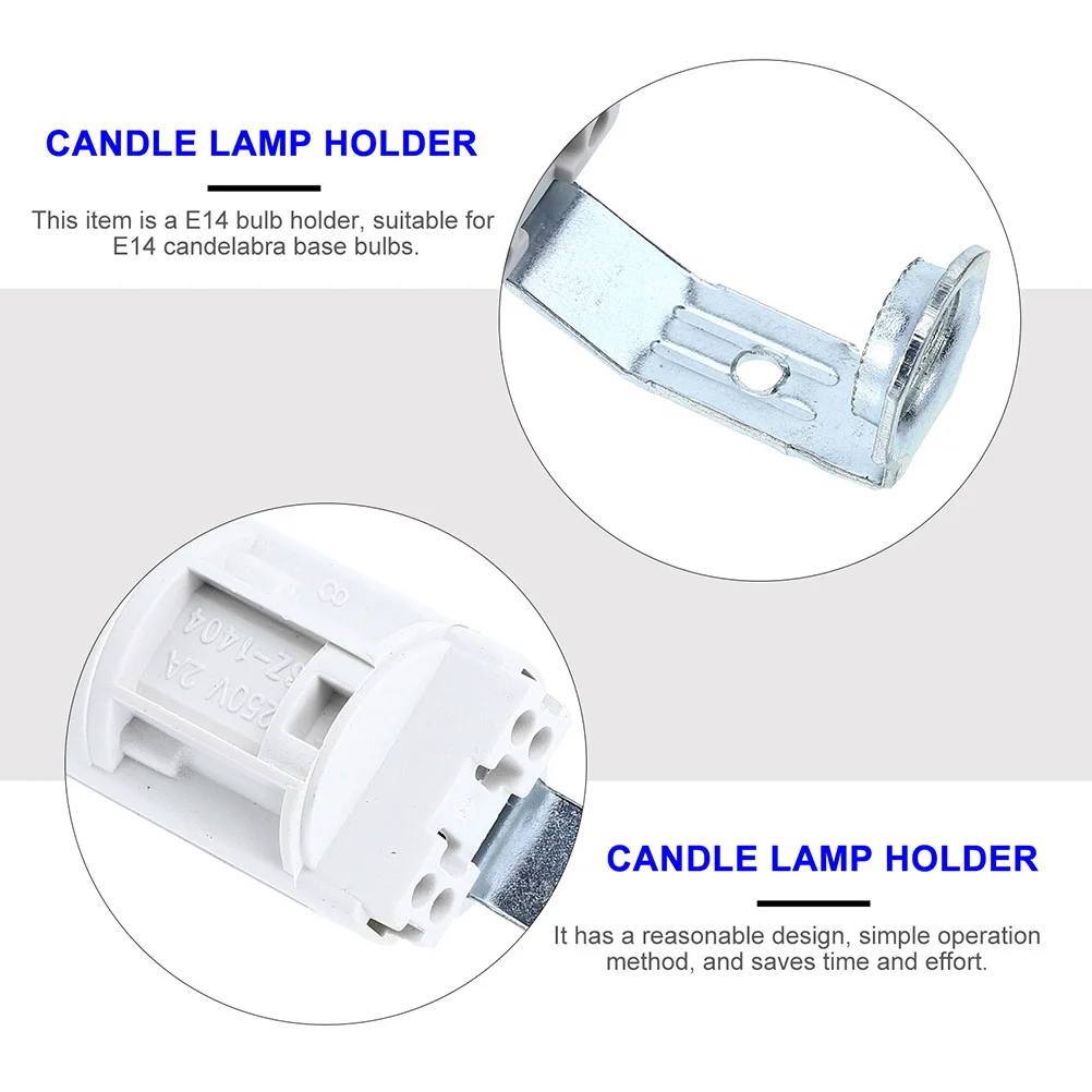 6-delige beugelhouder hanglamp snoer koperen lamp kandelaar socket adapter