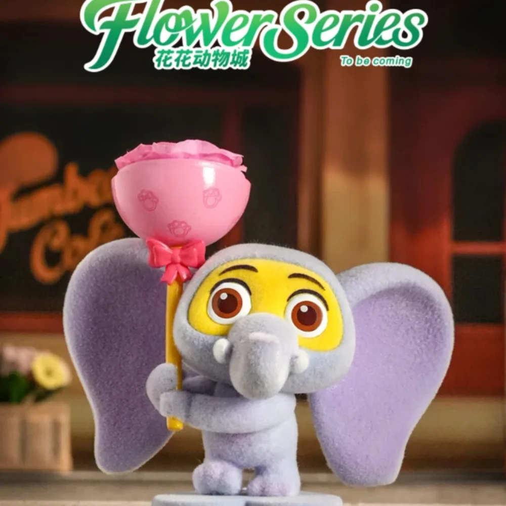 Figura originale Anime Zootopia Flower World Serie Blind Box Judy Fox Nick Action Figures Modello Doll Decor Bambini Desktop Colle
