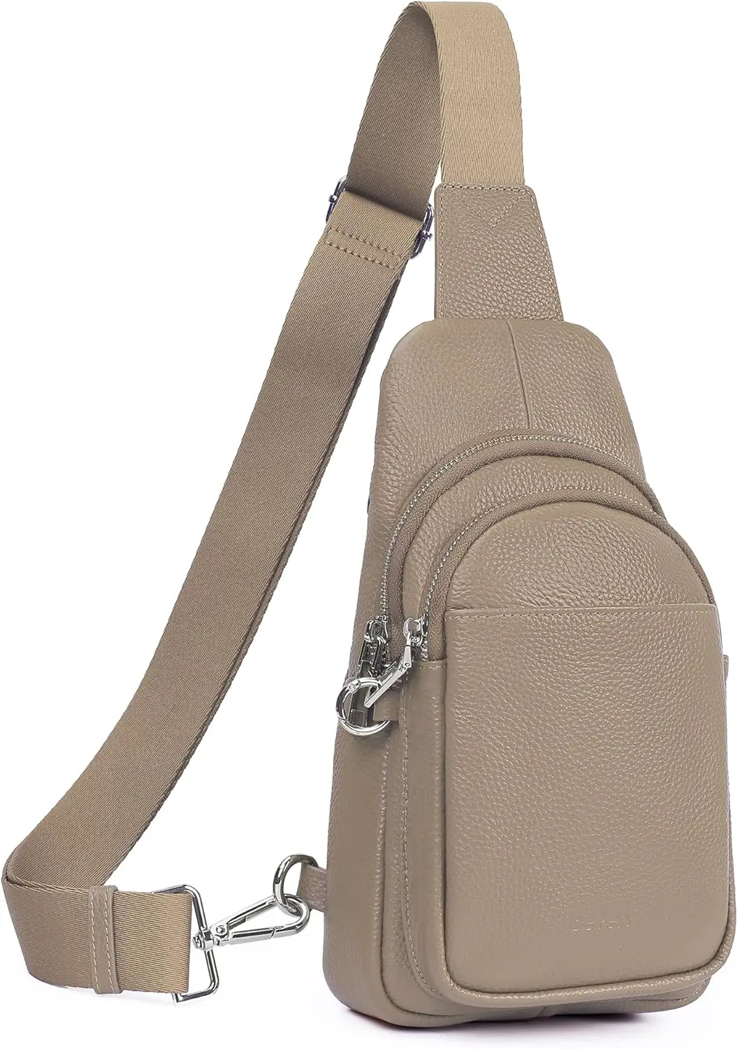 

Genuine Leather Anti-Theft Sling Bag for Women with RFID Card Slots, Travel Fanny Pack