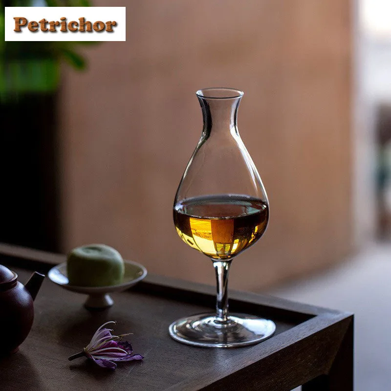 

200ml Glass High Legged Teacup Ancient Tea Bowl Set Of Cups Tea-tasting Smelling Cup Chazhan Master Cups Tea Ceremony Craft Gift