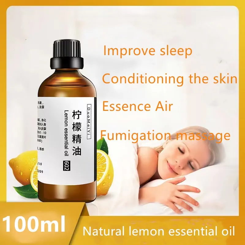 

Natural Lemon Essential Oil For Beauty Skincare Meditation Deep Sleep Purified Air Homemade Room Perfume Environment Aromatizer