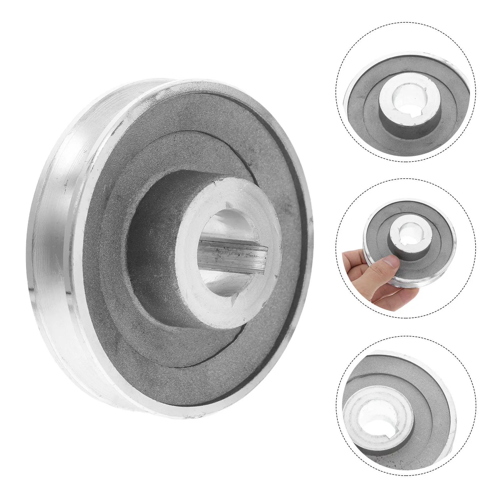

Aluminum Pulley Air Compressor Motor 24mm Bore Single Sewing Machine Clutch Motor Replacement Slow Speed Down