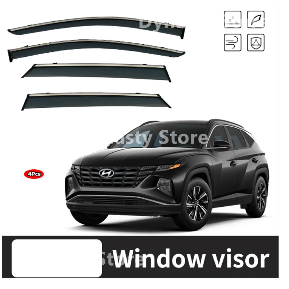 

Car Window Visor Waterproof Protect Sunny Rainy Shelter Auto External Accessory For Hyundai TUCSON