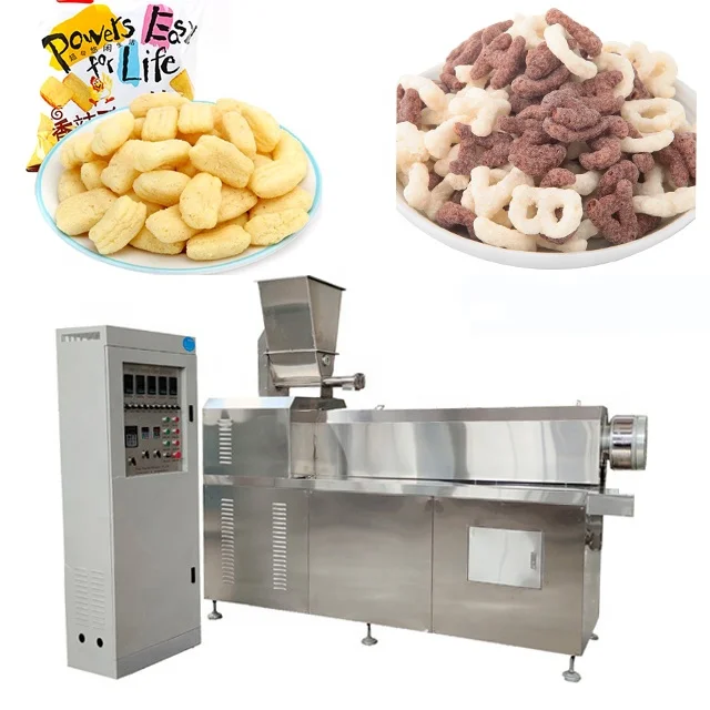 sweet corn puff machine full automatic plant maize puffed stick snacks making machine