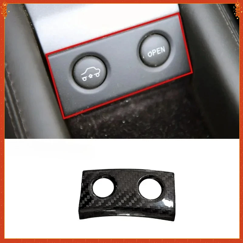 

For Ferrari 458 Real Dry Carbon Fiber 2011-2016 Auto Rear Door Trunk Switch Button Frame Cover Sticker Interior Italia Spider