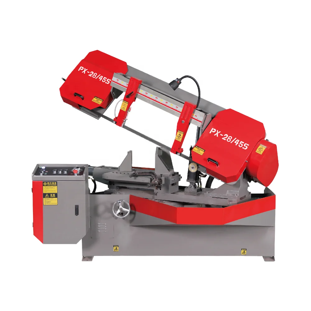 منشار قطع شريطي 45 درجة منشار شريطي معدني شبه أوتوماتيكي #3