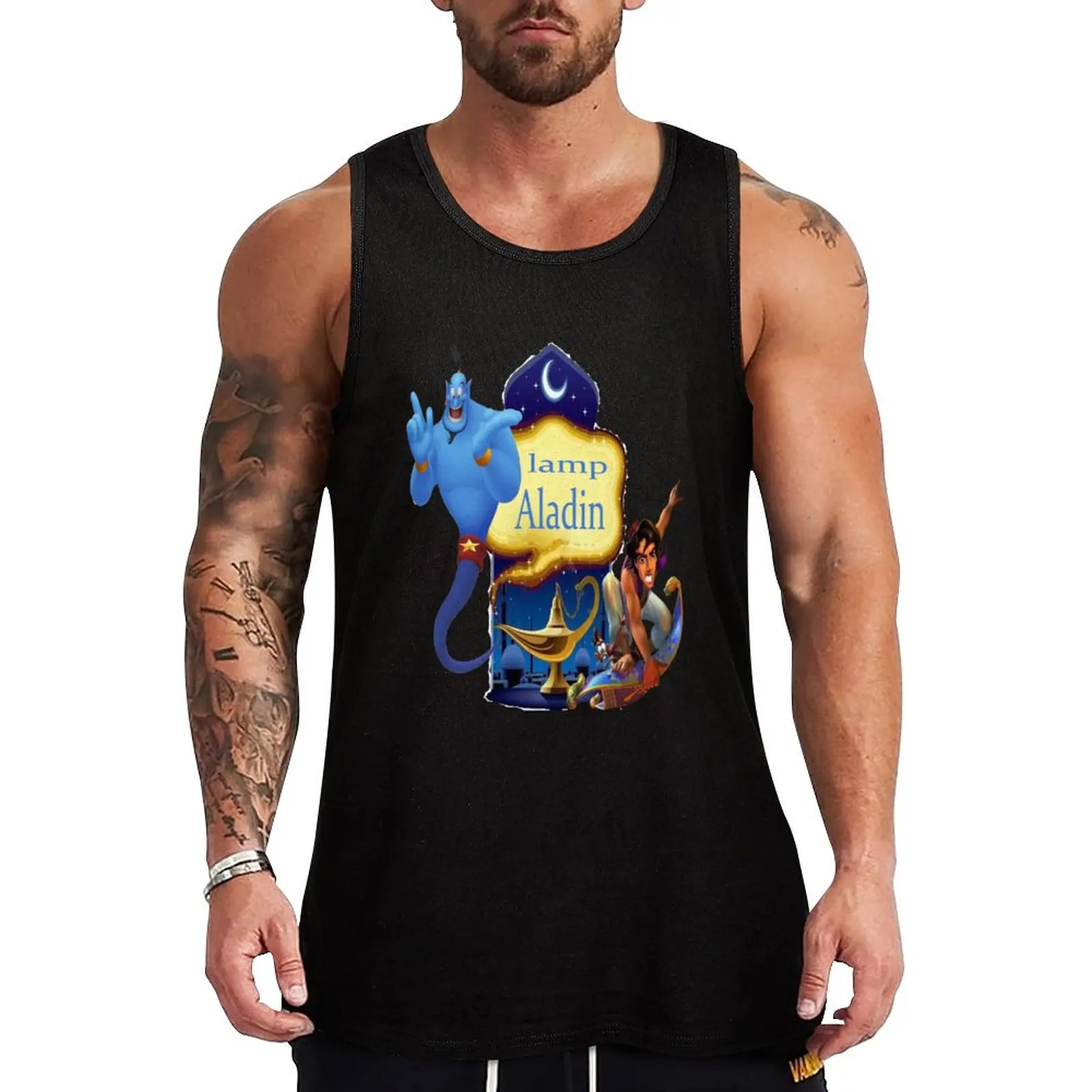 lamp Aladin Tank Top Sportswear for men t-shirts man