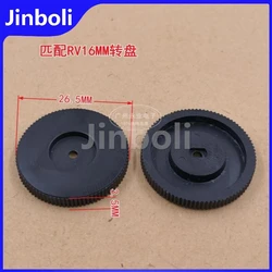 10PCS Radio Volume Adjustment Dial Potentiometer RV16MM Turntable (Without Potentiometer) 26.5*3.5MM