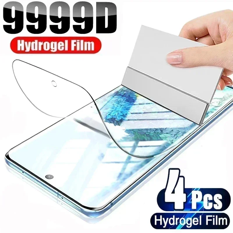 4Pcs Hydrogel Film Screen Protector For Samsung Galaxy S22 S23 S21 S20 Ultra Plus For Samsung Galaxy Note 20 8 9 10 S9 S10 Film