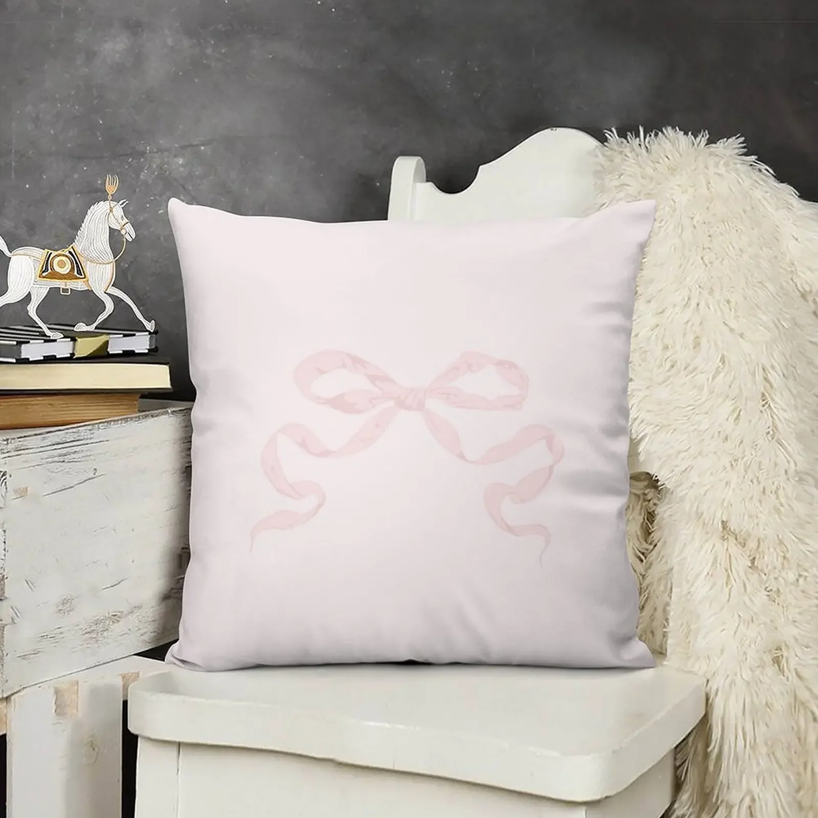 Coquette pink bow Throw Pillow Pillowcases Cushion Covers Sofa Pillow Cases pillow