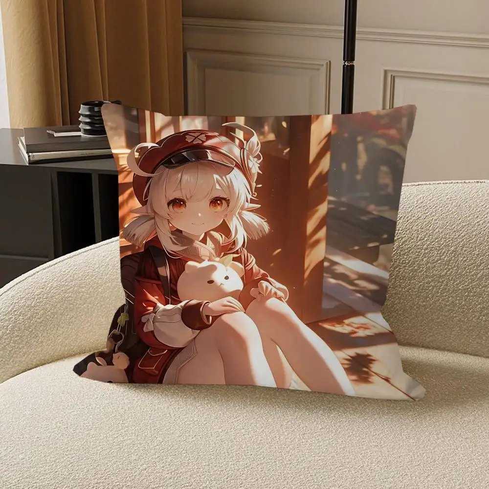 لعبة K-Klee صورة شخصية نص وسائد زخرفية منزلية هدايا منزلية مقاس 45 × 45 سم