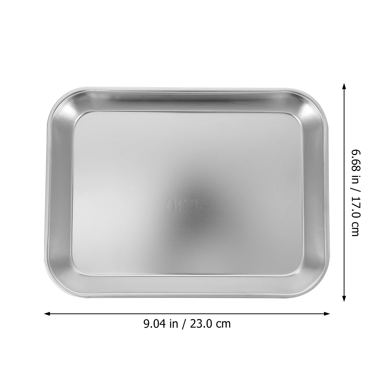 Stainless Steel Tray Medical Surgical Instruments Storage Plate for Hospital Clinic Home Use Lightweight Dishwasher Safe
