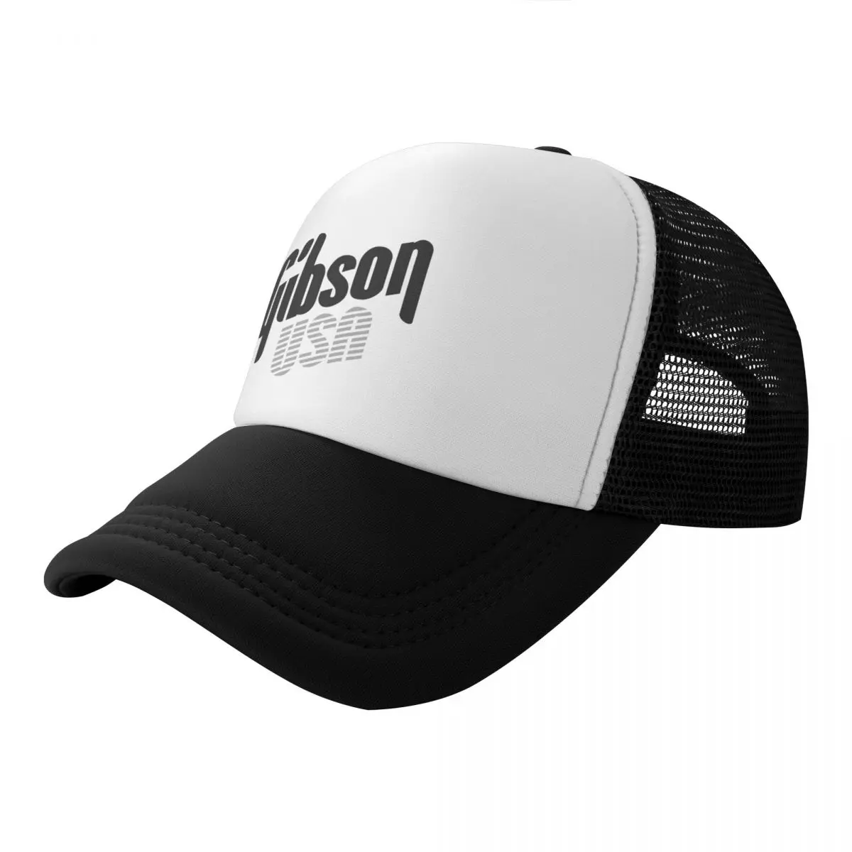 Gibson Usa Guitars Electric Bass Hard Rock Acoustic Baseball Cap Trucker Hats Breathable Funny