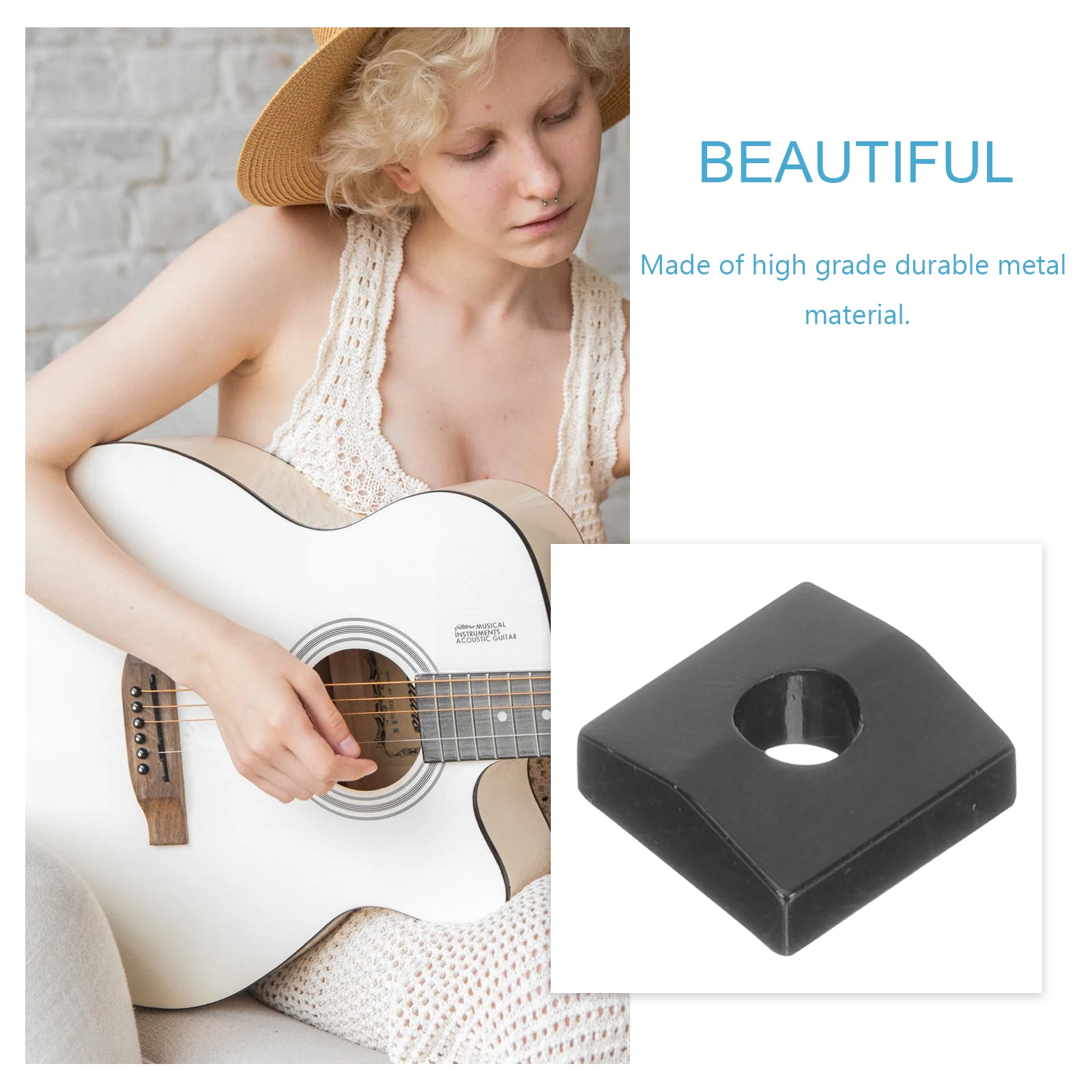 

15 Pcs Guitar Nut String Lock Accessories Locking Metal Double Tremolo Bridge Kit